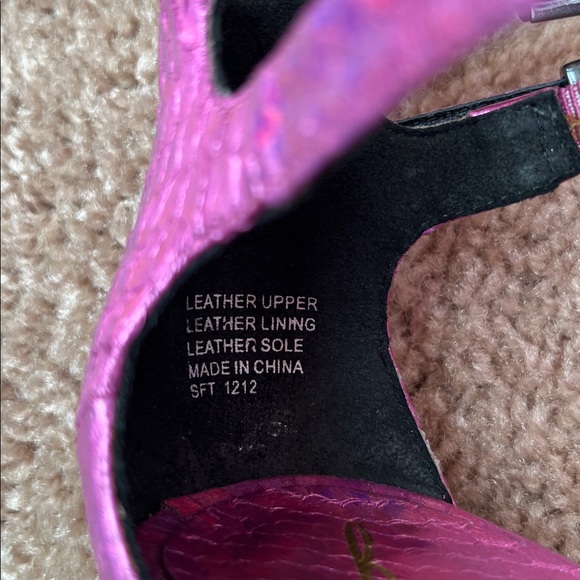 Brian Atwood Pink Metallic Heels - Picture 9 of 9